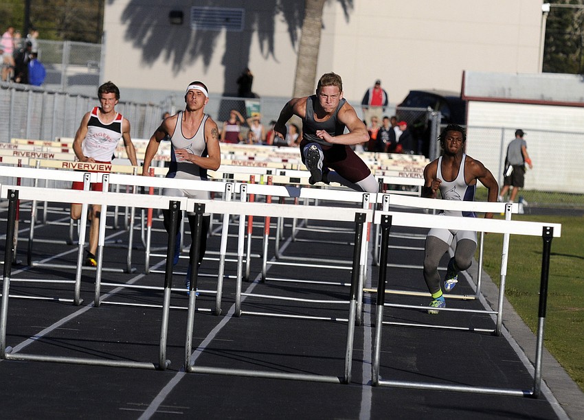 Riverview High sophomore Sumner Mullins won the 110 hurdles and the 300 hurdles at the Sarasota Riverview Ram Invitational Feb. 28.