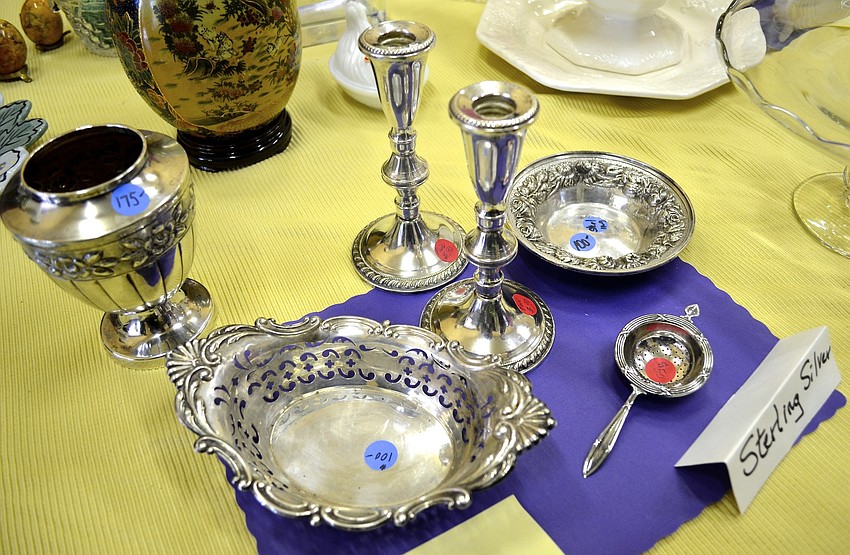 Antique sterling silver sets tempted customers at the Royal Rummage.