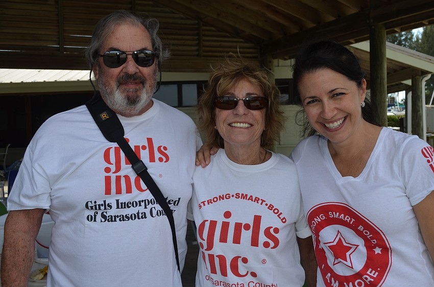 Girls Set Sail organizers Roy and Caryl Kaplan with Kay Mathers