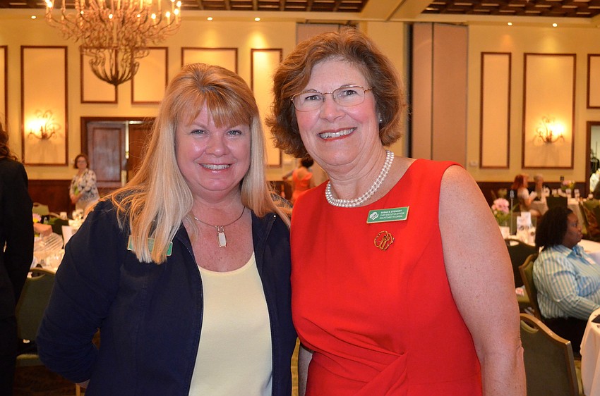 Lisa Fusco, director of marketing for the Girl Scouts' Gulfcoast Florida chapter, with Chief Executive Officer Susan Stewart.