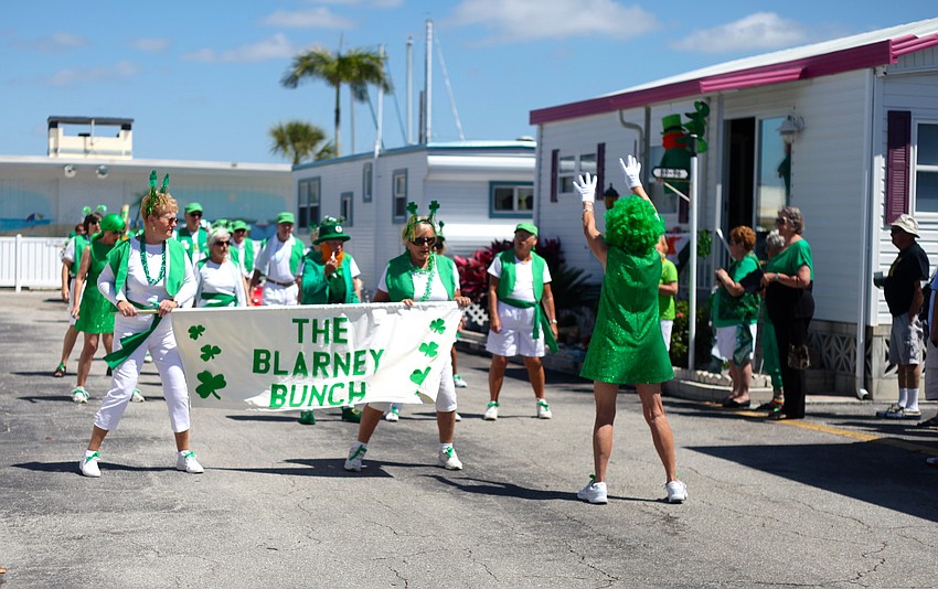 The Blarney Bunch performs during the parade.