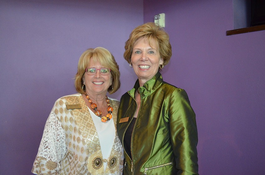 Ringling College Library Association President-Elect, ReneÃ© Eppard with Olli Johnson