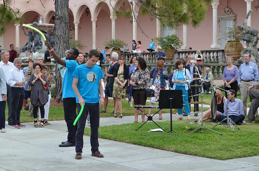 Sixty students from four colleges participate in Inuksuit