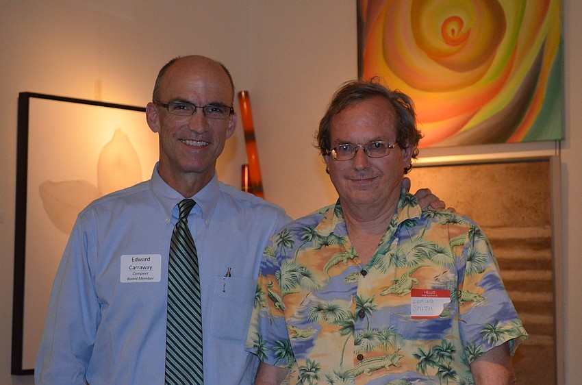 Compeer volunteer, Edward Carraway, with friend Loring Smith