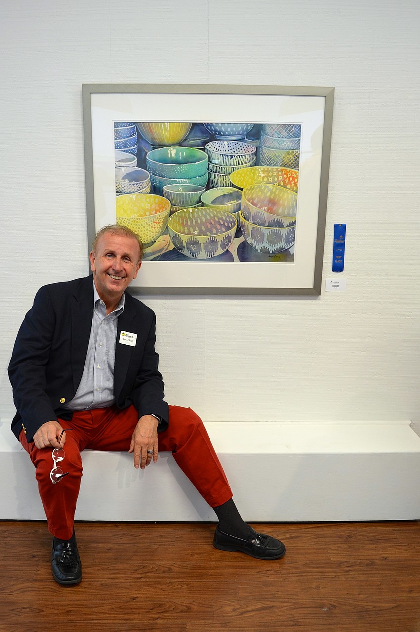 Jerome Chesleyâ€™s â€œBowled Over IIâ€ won first place in one of the juried exhibitions.