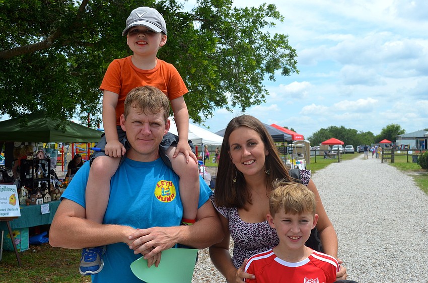 The McCoy family â€” Hunter, 5, Jenna, Cooper, 9, and Corey.