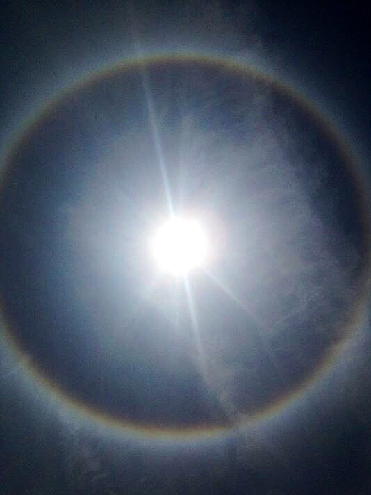 Paddi Juliano submitted this photo of the sun halo.