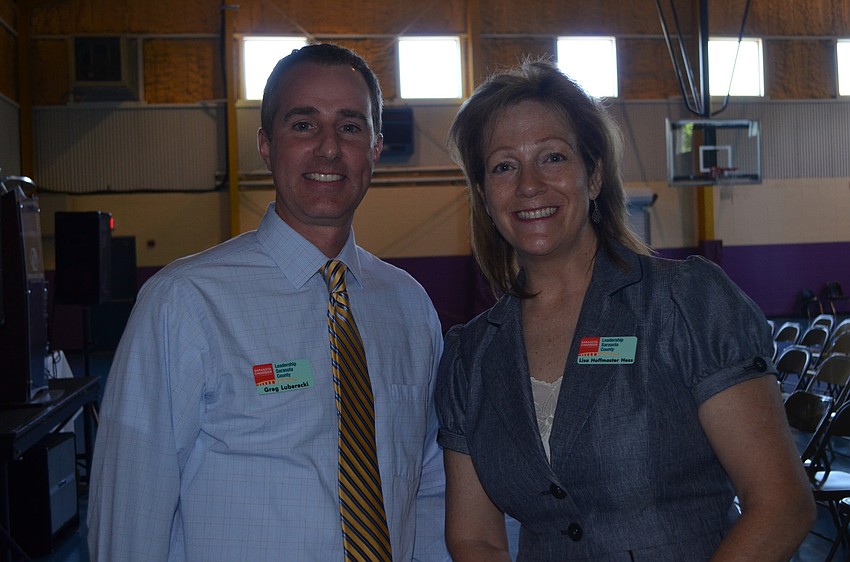 Classmates Greg Luberecki and Lisa Hess