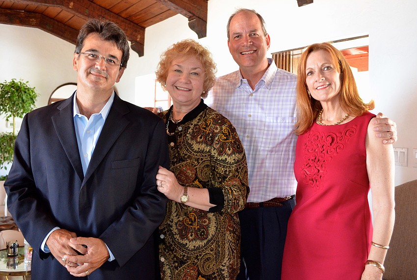 Architect Alcides Santiesteban, Interior Designer Lori Fountain, Developer Jay Tallman and Amy Drake