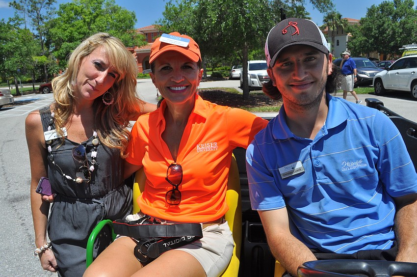 Brooke Marks of Bank United, Violeta Huesman of Keiser University and Christian Lizardi of Waterlefe