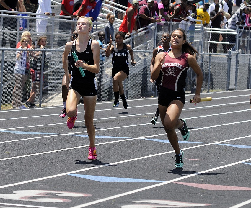 Lakewood Ranch freshman Sophia Falco ran the anchor leg for the 4x100-meter relay, which finished second.