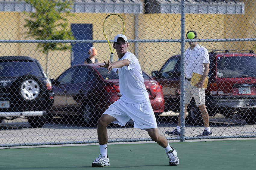 Braden River sophomore Stan Grzeslo finished as the No. 1 singles district runner-up.