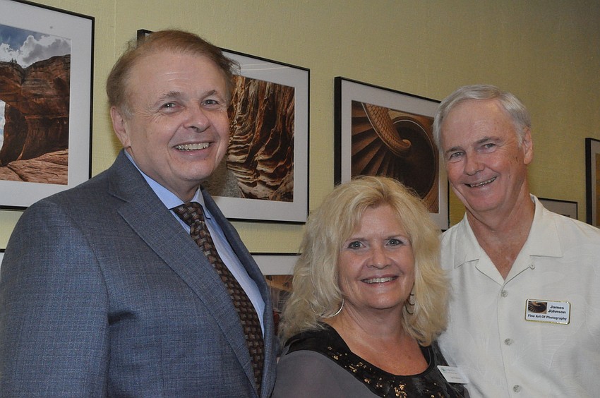 Dr. Larry Thompson, Jane Buckman and James Johnson