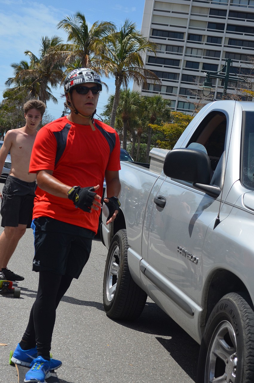 Ariel Casanueva Jr. came in third place in the 13.6 â€“ mile race.