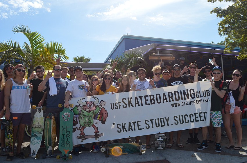 The University of South Florida Skate Club came out to compete and show their support.