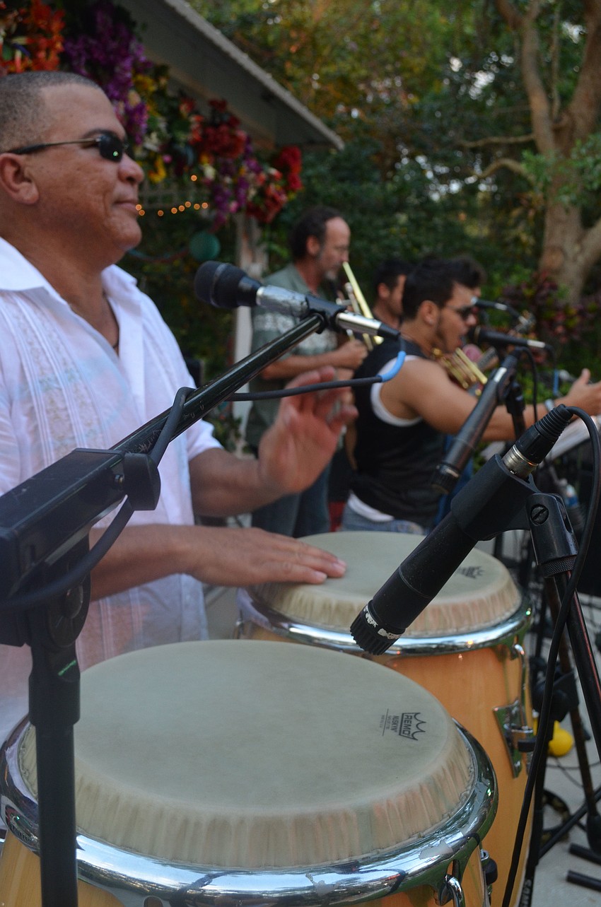 Big Night Out played Latin music to get the crowd dancing.