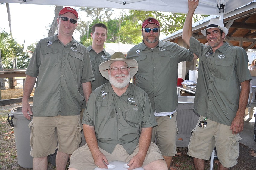 Keith Coker, Matthew Workman, Harry Blenker, Marcus Anderson and Cork Miller, front