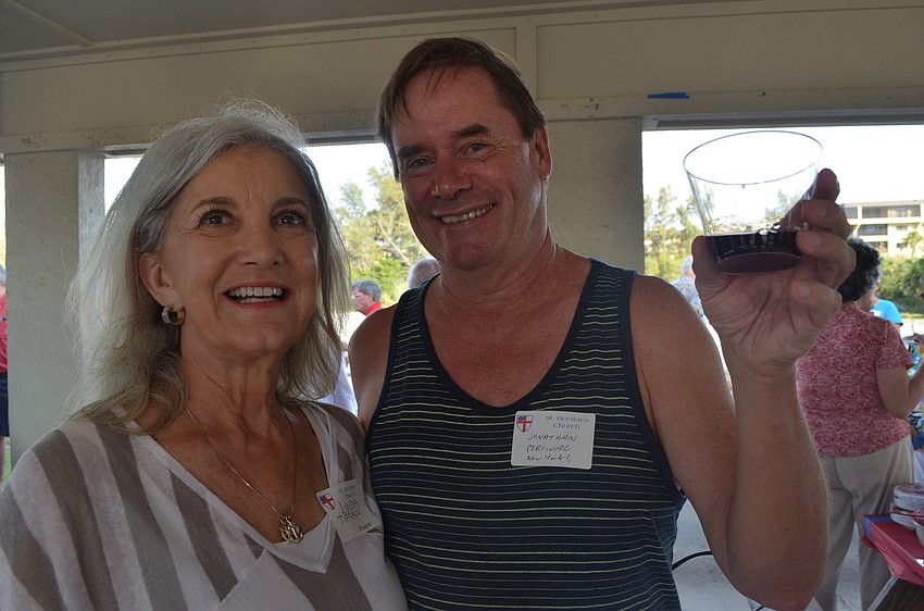 Linda Tiffan with Jonathan Percival