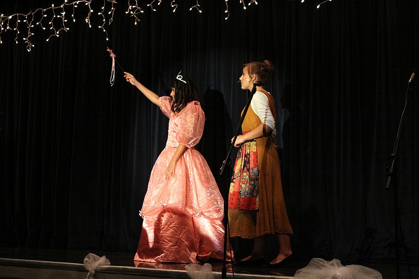 Fairy Godmother, Madi Jojeda, waves her wand and magic begins to occur.