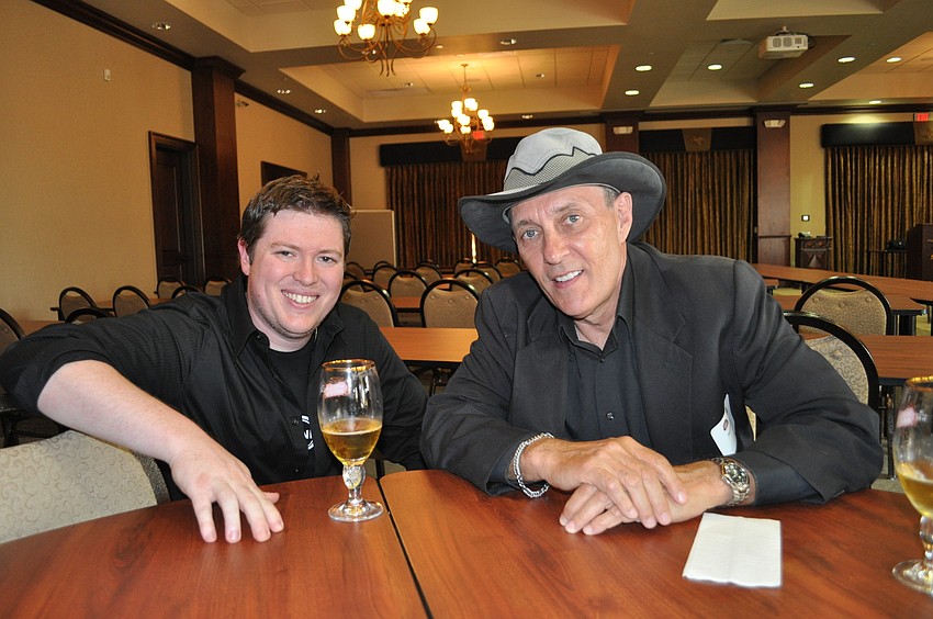 Sarasota resident Austin McKinley, the grand prize winner from 2011, and Dennis DeBon, first place winner in the scripted category from St. Petersburg