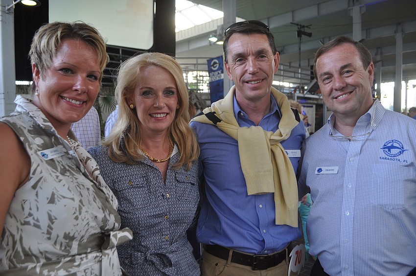 Amy Sankes, Nathalie and Nigel Mould and Tom Waters