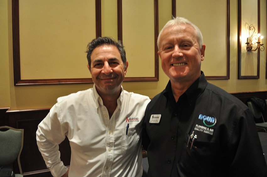 Joe Anziano of Advantage Print & Design and John Wojtyna of Aqua Plumbing & Air