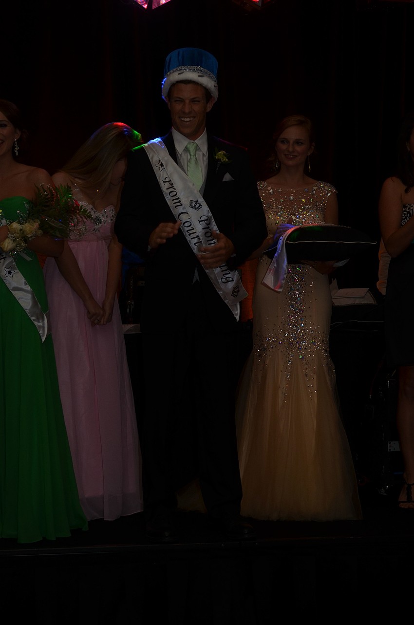 Alex Auchey is announced as prom king.