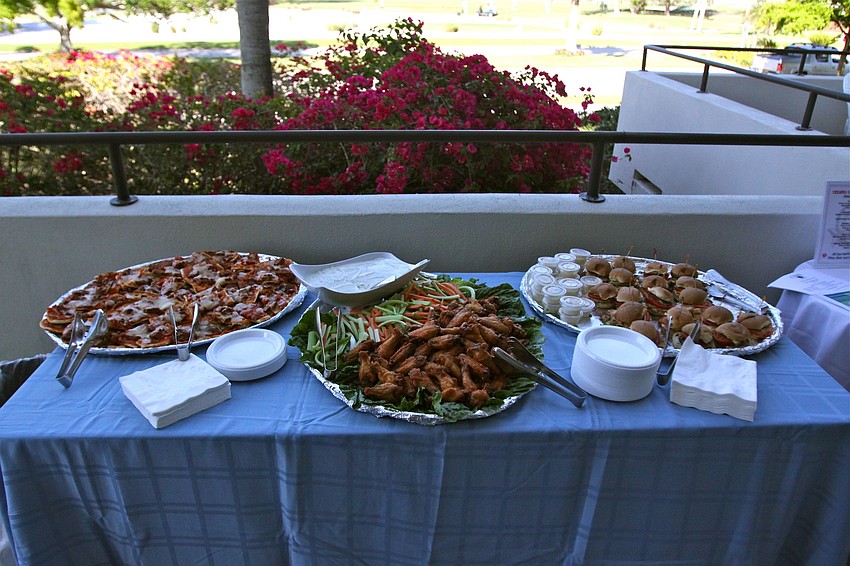 Food was provided by Cedars CafÃ© and Tiki Bar.