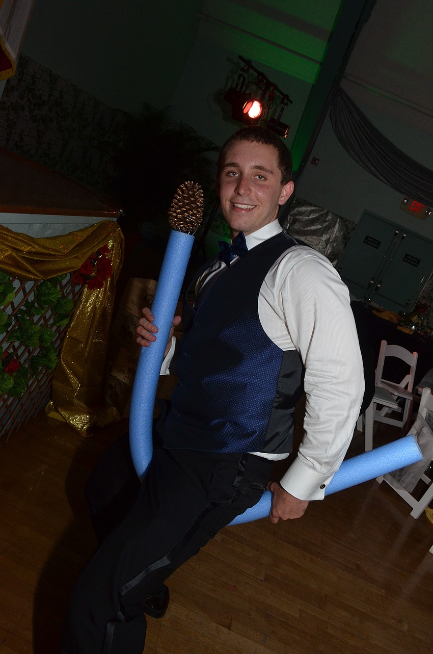 Dave Carnevales received the Pine Cone Award for least likely to drown.