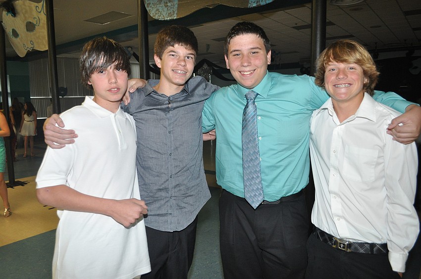 Mason Digrisdine, Xavier Muzquiz, Curtis Hostetler and Tyler Greegan
