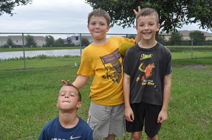 Tyler Stonebridge, Aidan Carroll and Declan Connolly