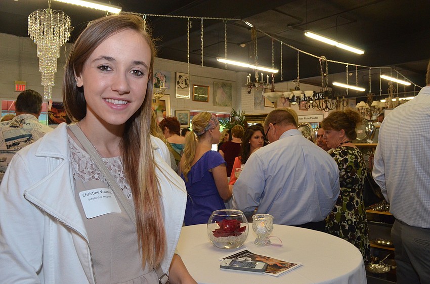 Sarasota High School Class of 2013 graduate Christine Wozniak was a scholarship recipient. She will be attending Southeastern University to study graphic design with a concentration in photography.