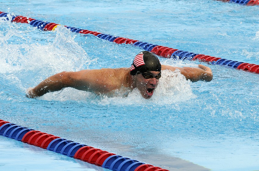 The United Statesâ€™ Ben Doyle, 55, swam four events at this yearâ€™s championships.