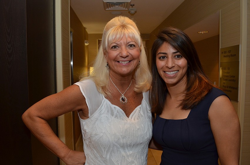 Vice president of the Suncoast Charities for Children and the director of the 29th Annual Super Boat Grand Prix Festival Lucy Nicandri and president of SASA Christina Unkle