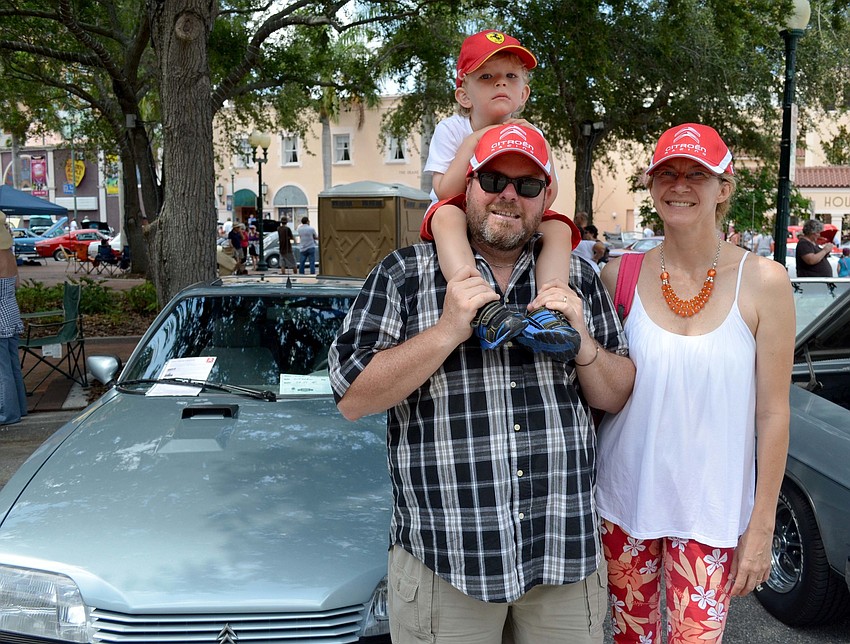 Lionel Guilbert with his wife, Agnes, and son, Zalan