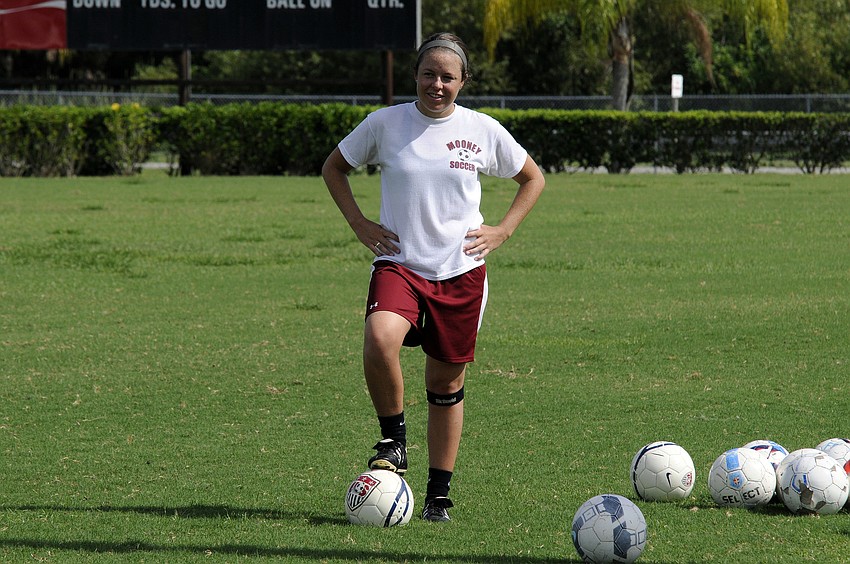Kalin Merkley, a 2009 graduate of Cardinal Mooney, play soccer for the Lady Cougars for four years.