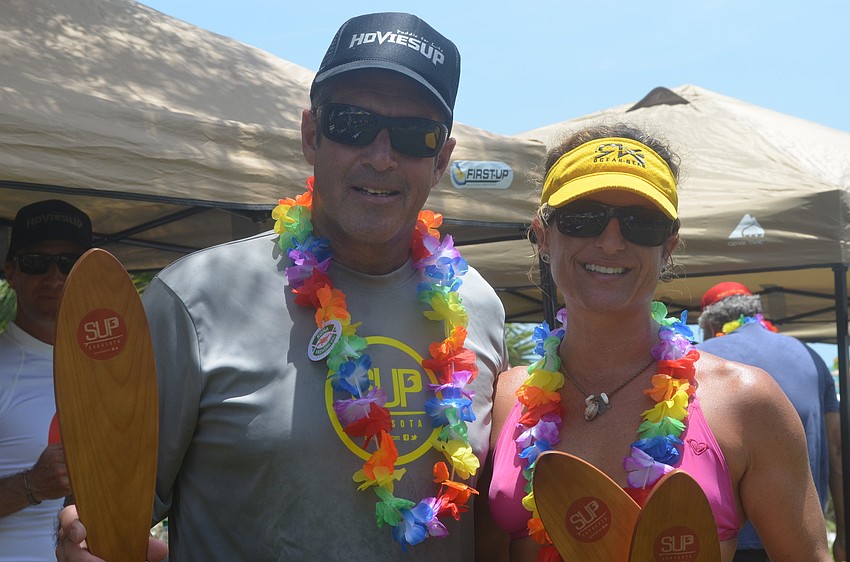 Brian Hounanian and Mindy Quinsey won first place in the sprint relay race. Quinsey also won first overall in the womenâ€™s elite race.