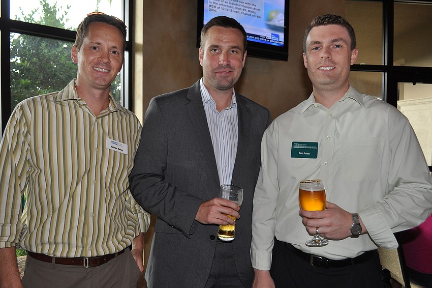 Nathan Bailey, of SouthTech Solutions, with Kyle Levengood, of Kirlin Florida, and Ben Jones, of Kerkering Barberio