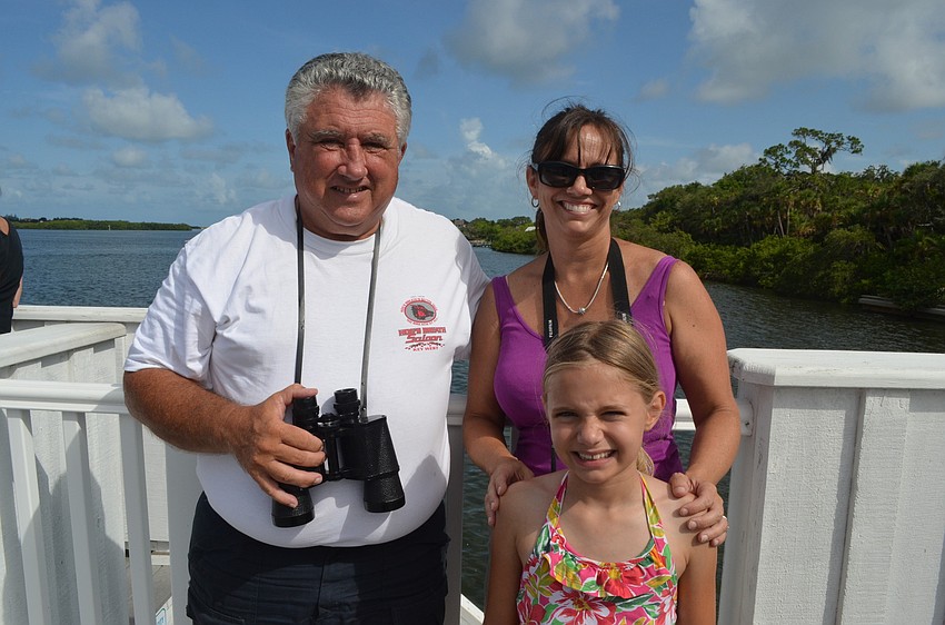 Ralph Fusco came to watch his granddaughter Natalie Rolfs row with Nancy and Morgan Rolfs.
