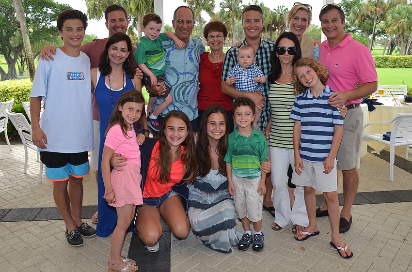 Paul and Roz Kline (center) celebrated their 50th Anniversary on Fourth of July and their family flew in from California and Washington D.C. for the occasion.