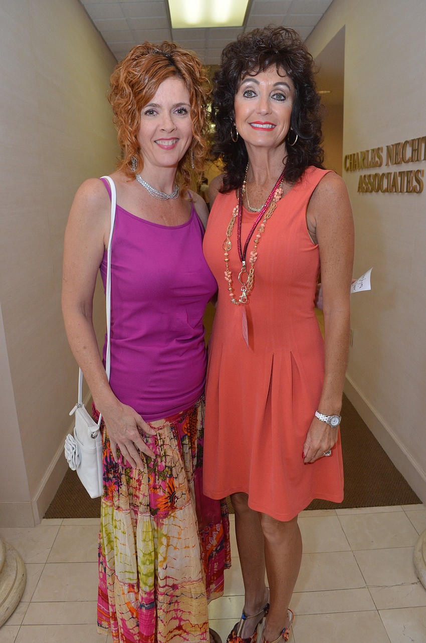 Lisa Egan of Edenâ€™s Salon and Victoria Johnson of the Longboat Key Chamber of Commerce