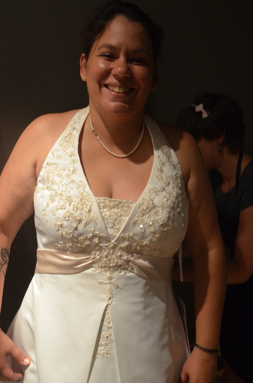 Caroline Kensinger came to the bridal show to see her options as she plans her February wedding.