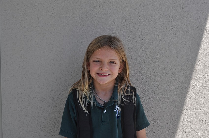 Third grader Amelia Malkin, 8.