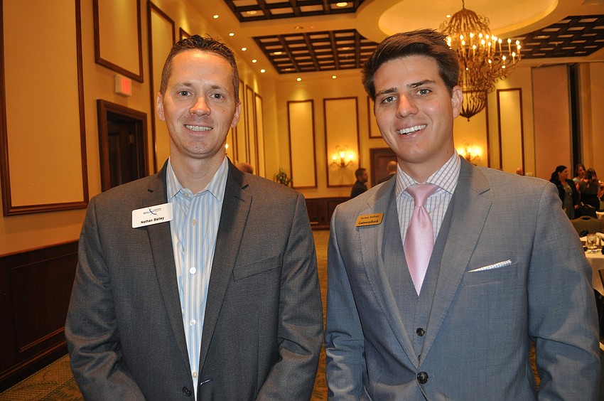 Nathan Bailey of SouthTech and Jordan Hallam of Gateway Bank