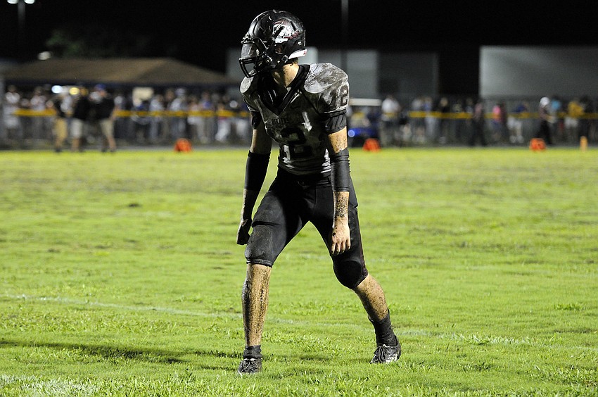 Senior Austin Fox plays wide receiver and cornerback for Braden River.