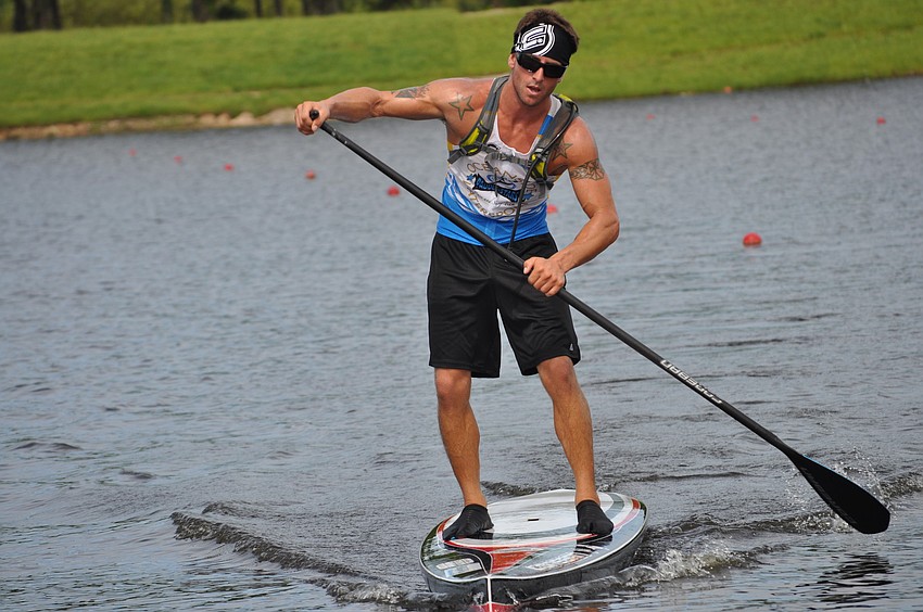 Tommy Ganz slowed down as he finished the six-mile race.