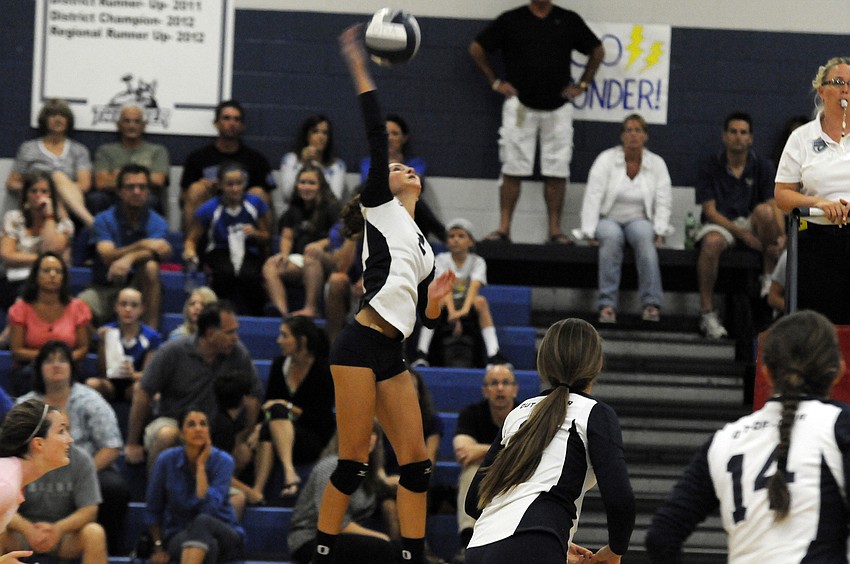 ODA senior Lauren Maxey finished with 13 kills and three aces.