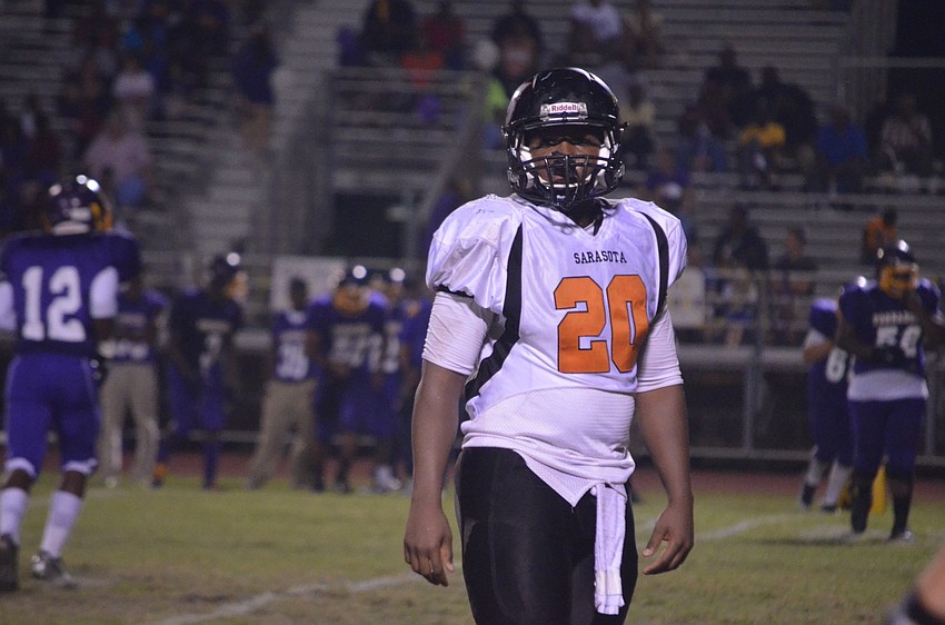 Sarasota High School football player Chris McKenzie