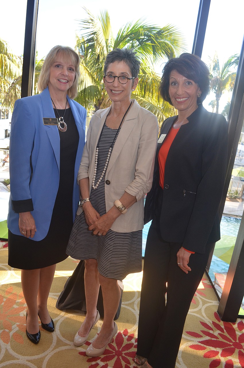 Partnering sponsor of Caldwell Trust Company Jan Miller, child development and behavior specialist Betsy Brown Braun and executive director Michelle Kapreilian