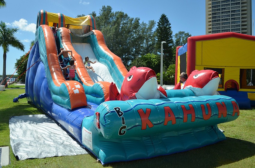 Kids at Sarasota Yacht Club enjoyed outdoor water activities Sunday, Sept. 29, at the Family Fun Fest.